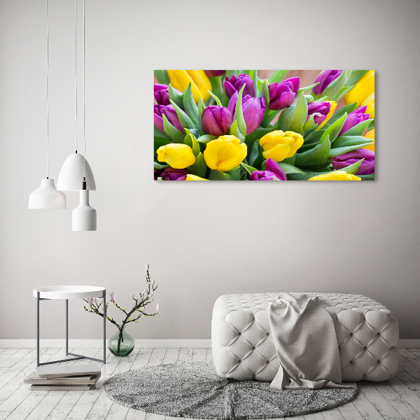 Plexiglas schilderij Kleurrijke tulpen