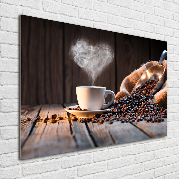 Foto op plexiglas Een kopje koffie