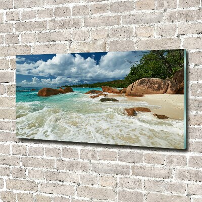 Foto in plexiglas Strand op de Seychellen