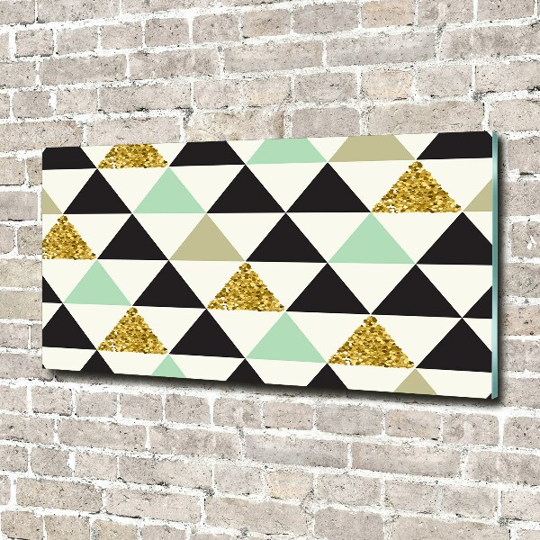 Plexiglas foto Kleurrijke driehoeken