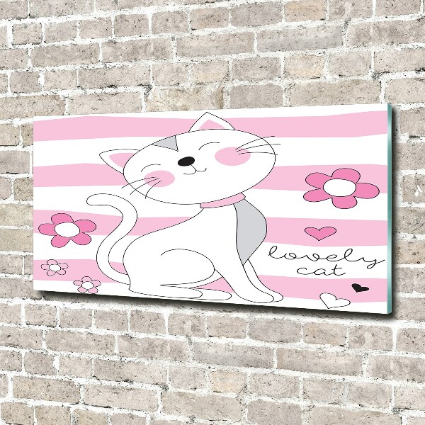 Plexiglas foto Witte kat