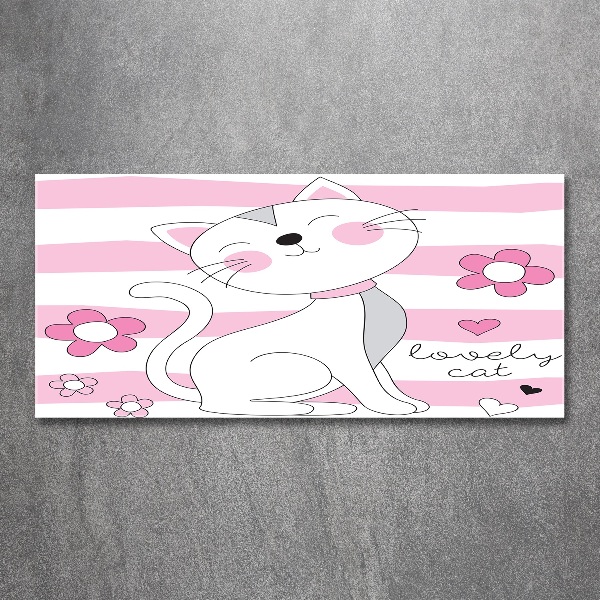 Plexiglas foto Witte kat