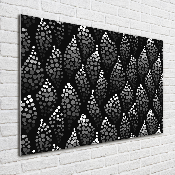 Foto in plexiglas Zwart-witte stippen