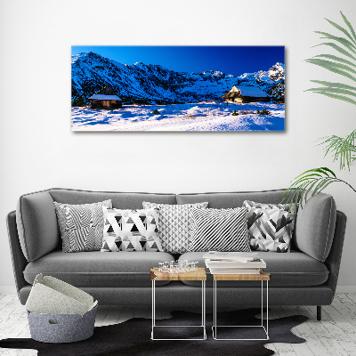 Plexiglas schilderij Huizen in het Tatragebergte