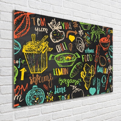 Foto in plexiglas Thais eten