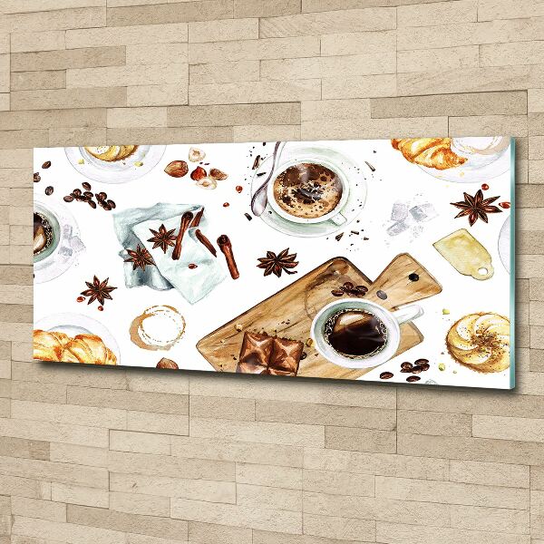 Schilderij op acrylglas Ochtendkoffie