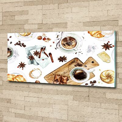 Schilderij op acrylglas Ochtendkoffie