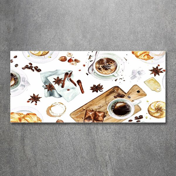 Schilderij op acrylglas Ochtendkoffie