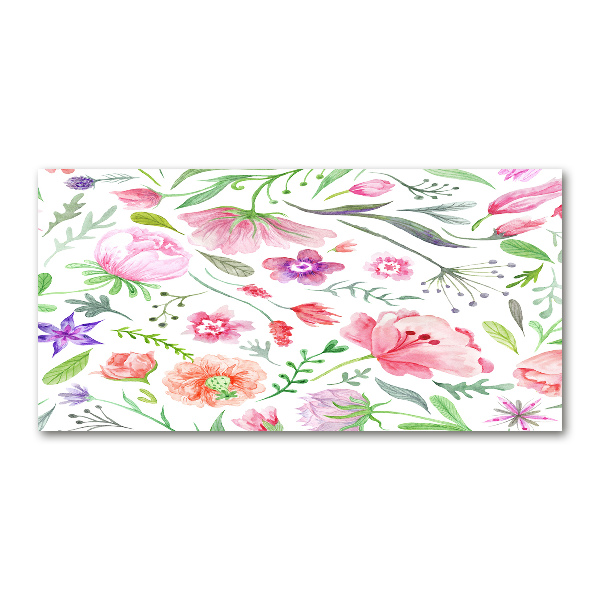 Foto in plexiglas Bloemenpatroon