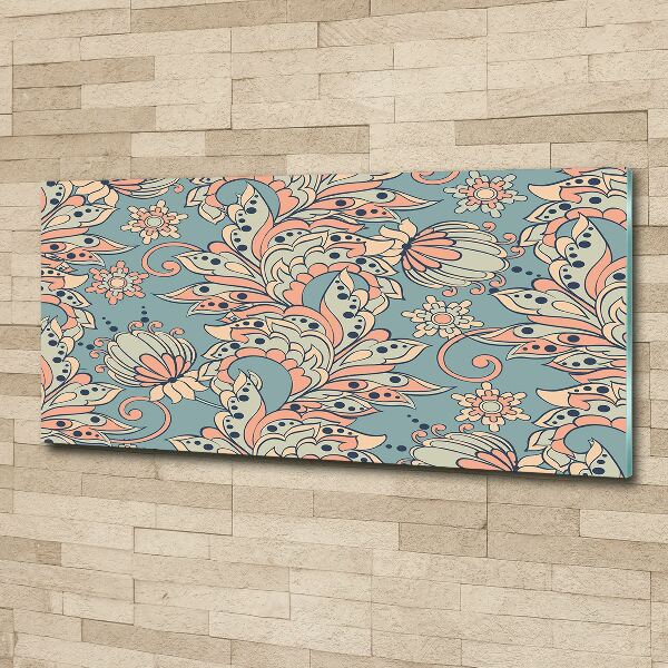 Foto op plexiglas Etnische bloemen