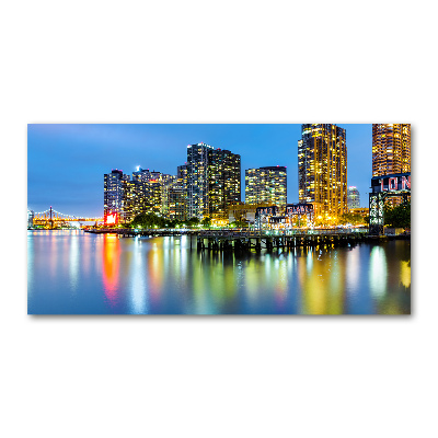 Foto op plexiglas New York 's nachts