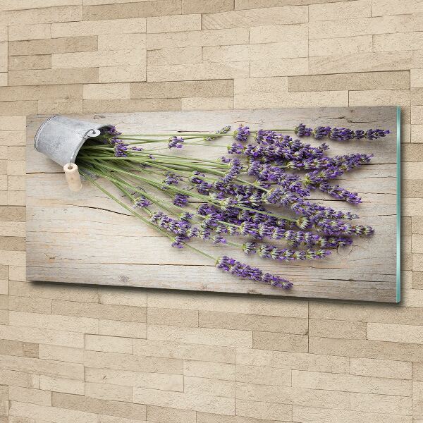 Foto plexiglas Lavendel in een pot