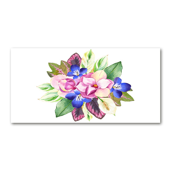 Schilderij op acrylglas Een boeket bloemen