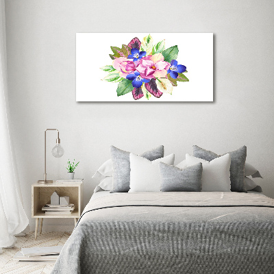 Schilderij op acrylglas Een boeket bloemen