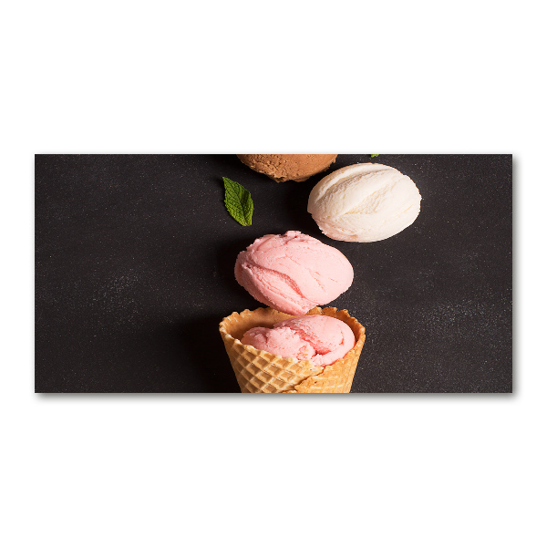 Plexiglas foto IJs in een wafelhoorntje