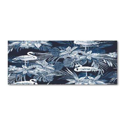 Foto plexiglas Flamingo's en planten