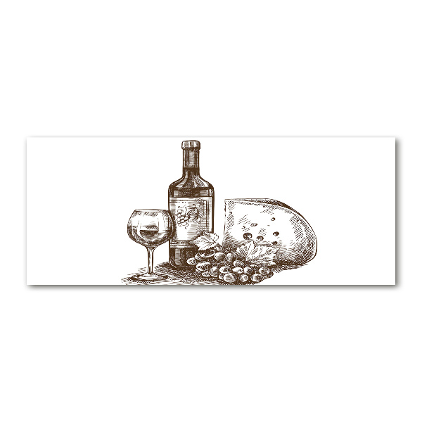 Foto plexiglas Wijn en hapjes