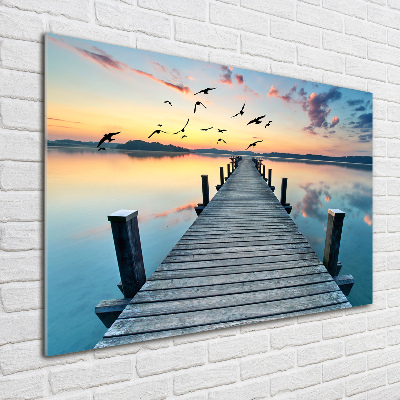 Foto op plexiglas Houten steiger