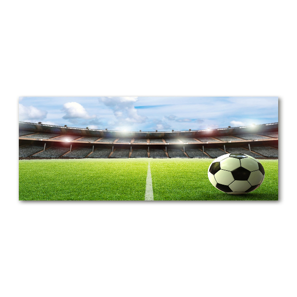 Foto in plexiglas De bal op het veld