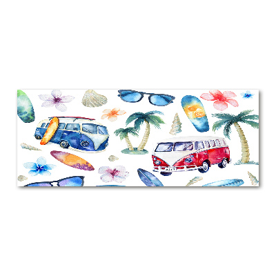 Schilderij op acrylglas Surfsymbolen