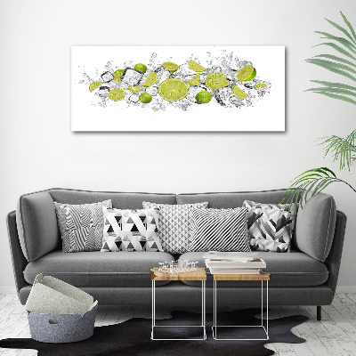 Foto op plexiglas Limoenijsblokjes