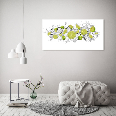 Foto op plexiglas Limoenijsblokjes