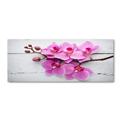 Foto in plexiglas Orchidee op hout
