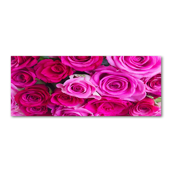 Plexiglas schilderij Boeket roze rozen
