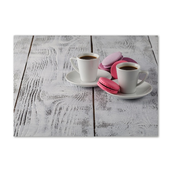 Schilderij op acrylglas Koffie en koekjes