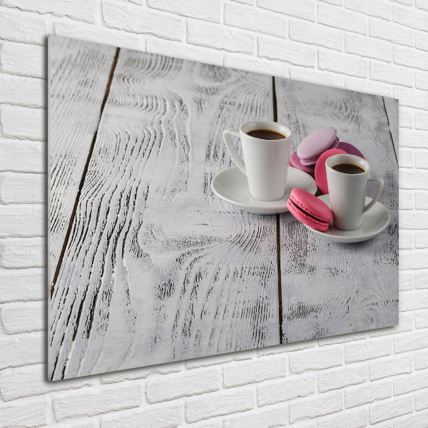 Schilderij op acrylglas Koffie en koekjes