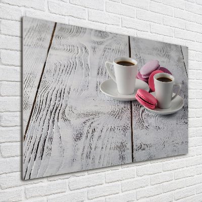 Schilderij op acrylglas Koffie en koekjes