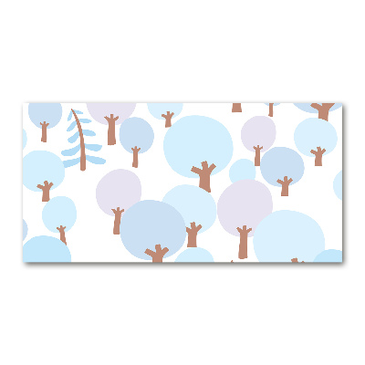 Plexiglas schilderij Kleurrijke bomen