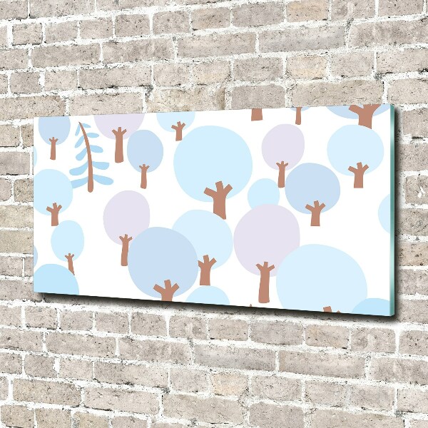 Plexiglas schilderij Kleurrijke bomen