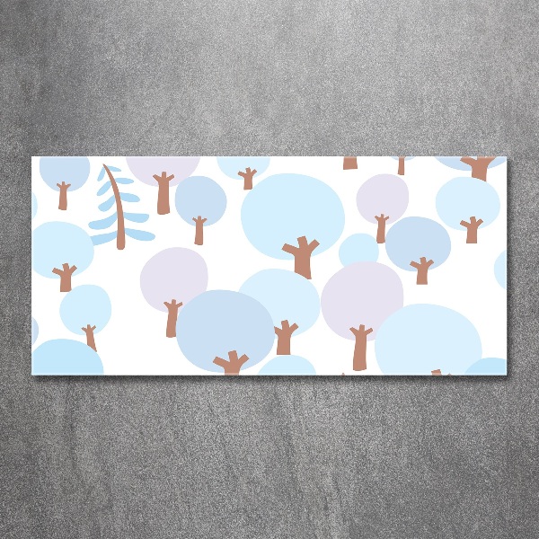 Plexiglas schilderij Kleurrijke bomen