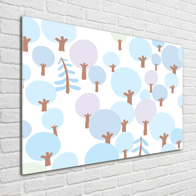 Plexiglas schilderij Kleurrijke bomen