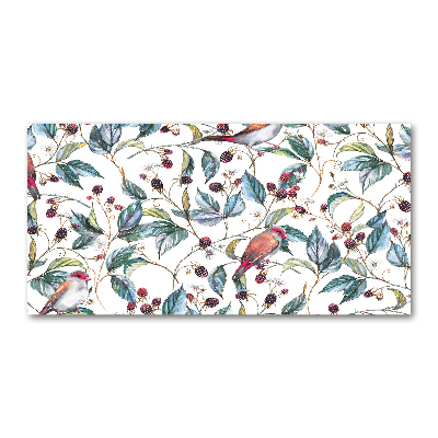 Foto op plexiglas Braambessen en vogels