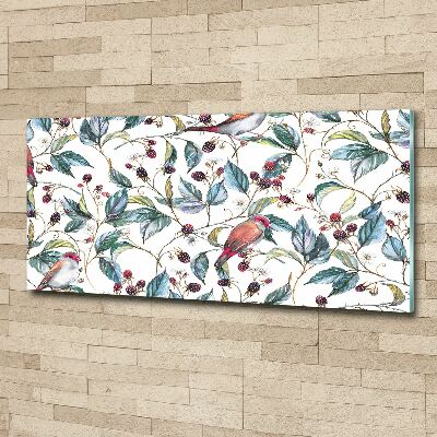 Foto op plexiglas Braambessen en vogels