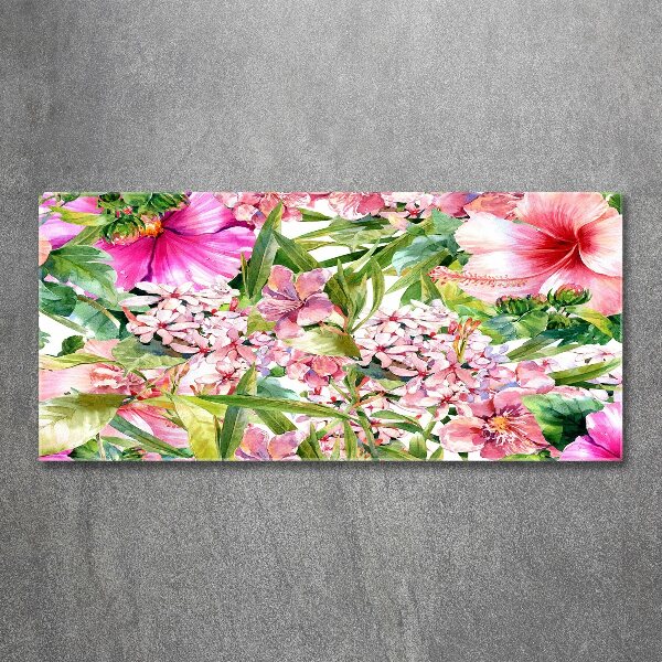 Foto in plexiglas Bloemenpatroon