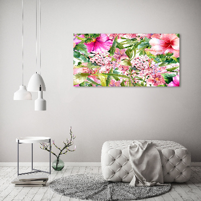 Foto in plexiglas Bloemenpatroon