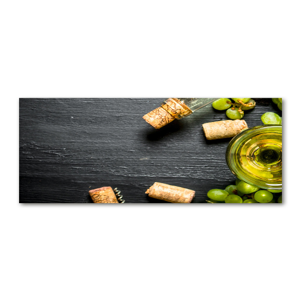 Foto plexiglas Witte wijn en fruit