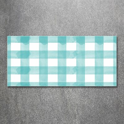 Plexiglas schilderij Blauw geblokt