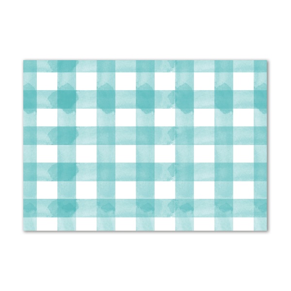 Plexiglas schilderij Blauw geblokt