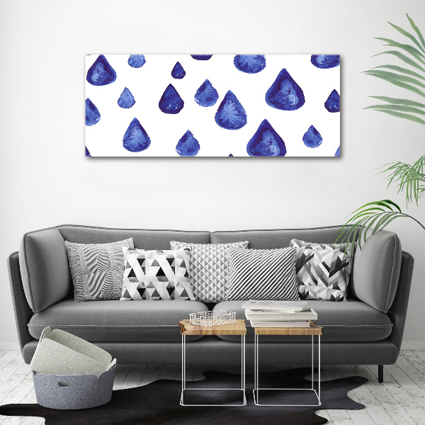 Foto plexiglas Blauwe druppels