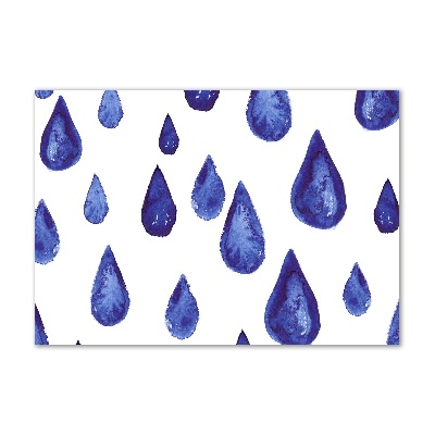 Foto plexiglas Blauwe druppels