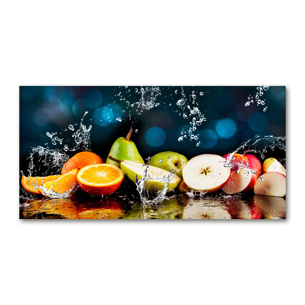 Foto in plexiglas Fruit en water