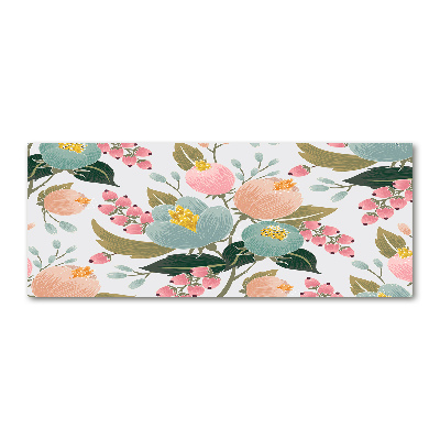 Foto plexiglas Bloemenpatroon