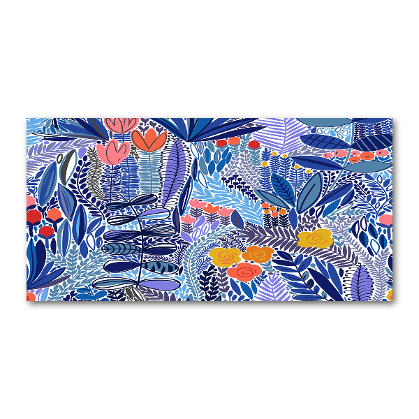 Foto in plexiglas Bloemenpatroon