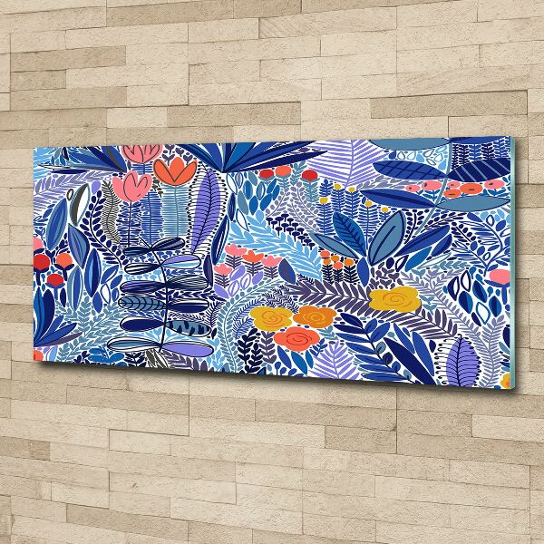 Foto in plexiglas Bloemenpatroon