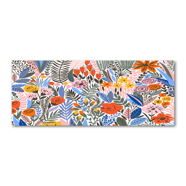 Foto op plexiglas Bloemenpatroon