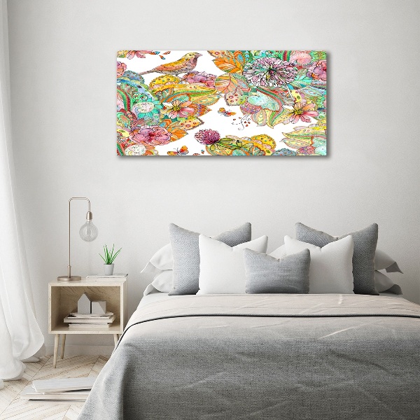 Foto plexiglas Vogel en versieringen